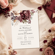 Elegante bordeauxrood en stoffige roze bloemen bru