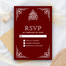 Elegante bordeauxroze islamitische moslim bruiloft