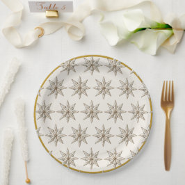Elegante Borden van kerstpapier | Rustieke diners Papieren Bordje