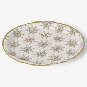 Elegante Borden van kerstpapier | Rustieke diners Papieren Bordje (Gekanteld)