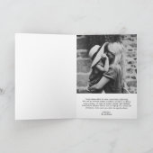 Elegante border foto moderne kerst feestdagen kaart (Binnen)