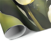 Elegante bos witte tulpen in een serene tuin cadeaupapier (Rol Hoek)