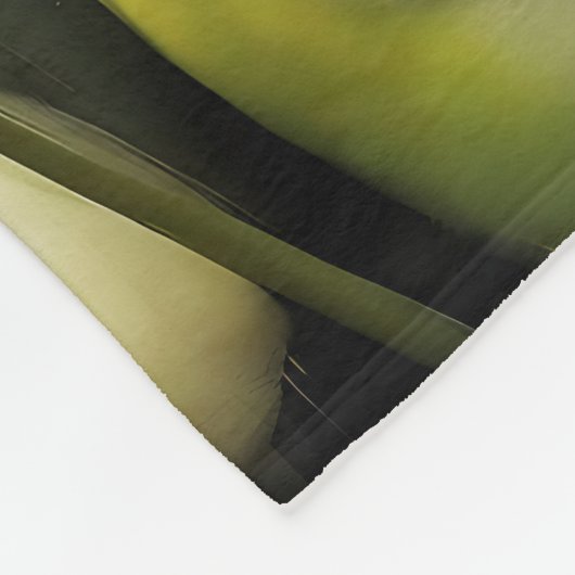 Elegante bos witte tulpen in een serene tuin fleece deken (Hoek)