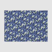 Elegante bosbessen tissuepapier (Voorkant)