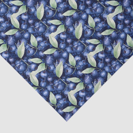 Elegante bosbessen tissuepapier (Detail)