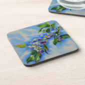 Elegante bosbessen waterverf schilderij drankjes onderzetter (Linkerzijde)