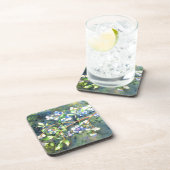 Elegante bosbessen waterverf schilderij drankjes onderzetter (Rechterzijde)