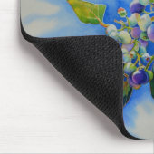 Elegante bosbessen waterverf schilderij muismat (Hoek)