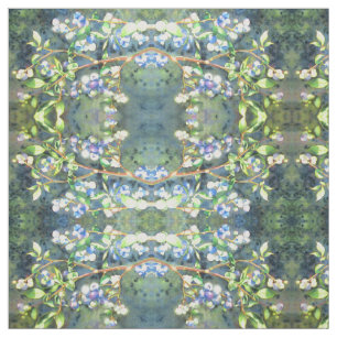 Elegante bosbessen waterverf schilderij stof