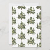 Elegante Bosbruiloft Kaart (Achterkant)