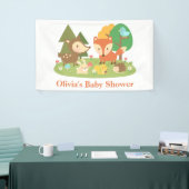 Elegante bosdieren baby shower banner (Beurs)