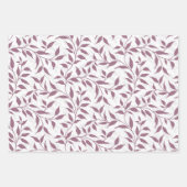 Elegante Botanical Leaf Dance Foliage HD 3 kleuren Inpakpapier Vel (Voorkant 3)