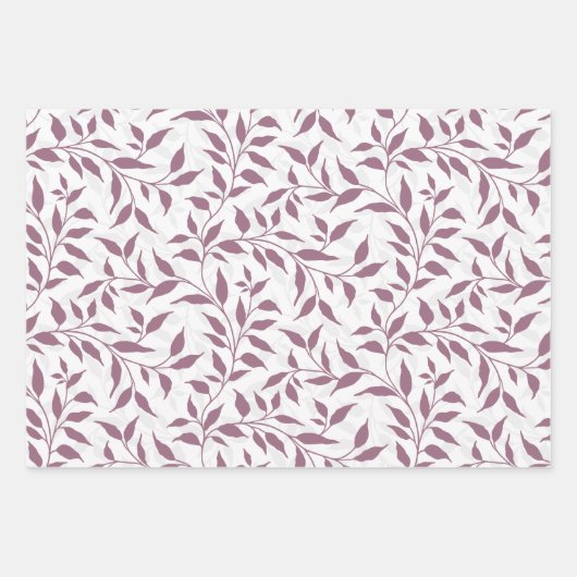 Elegante Botanical Leaf Dance Foliage HD 3 kleuren Inpakpapier Vel (Voorkant 3)
