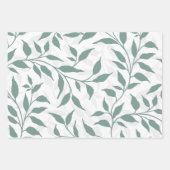 Elegante Botanical Leaf Dance Foliage HD 3 kleuren Inpakpapier Vel (Voorkant)