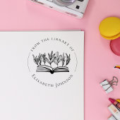 Elegante botanicals boek op maat uit de bibliothee rubberstempel