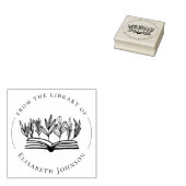 Elegante botanicals boek op maat uit de bibliothee rubberstempel (Gestempeld)