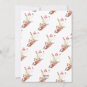 Elegante Botanicals Merriest Christmas One Foto Feestdagenkaart (Achterkant)