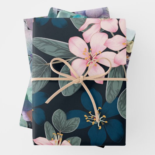 Elegante Botanisch Inpakpapier Vel (In situ)