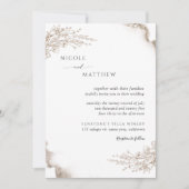 Elegante Botanische, Aardse Tonen Waterverf Bruilo Kaart (Voorkant)