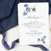 elegante botanische begrafenis dank je wel bedankkaart