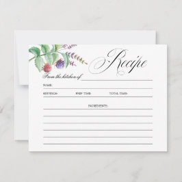 Elegante Botanische Bessen Bruiloft Feest Recept K