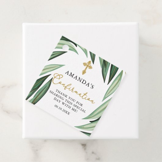 Elegante Botanische Bevestiging Bedankjes Labels (In situ)