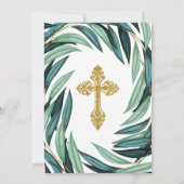 Elegante Botanische Bevestiging Kaart (Achterkant)