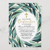 Elegante Botanische Bevestiging Kaart (Voorkant / Achterkant)