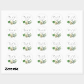 Elegante botanische blad enveloppe zegel (Vel)