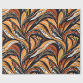 Elegante Botanische Bladeren Pensioen Gift voor Ba Cadeaupapier (Vlak)