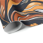 Elegante Botanische Bladeren Pensioen Gift voor Ba Cadeaupapier (Rol Hoek)