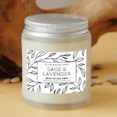 Elegante  Botanische Bladeren Product Jar Label Voedselcontainer Etiket