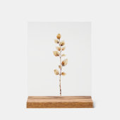 Elegante botanische bladertak acryl bord (Voorkant)