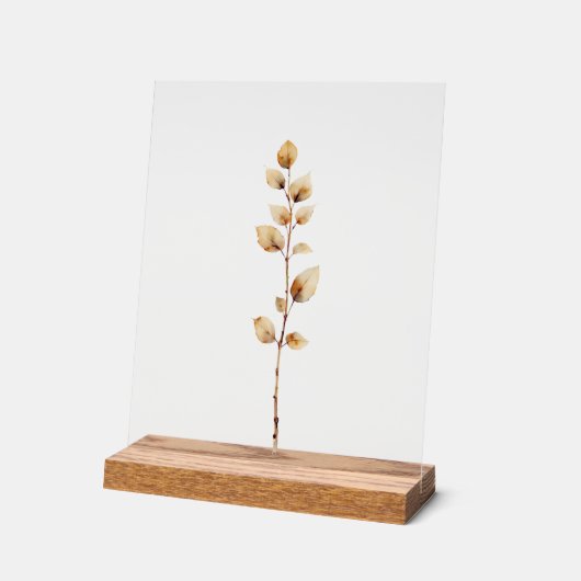 Elegante botanische bladertak acryl bord (Hoek)