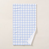 Elegante Botanische Blauwe Groene Hydrangea Bad Handdoek (Handdoek)