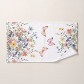 Elegante Botanische Bloem Bad Handdoek (Handdoek)