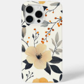 Elegante Botanische Bloem & Blad iPhone Case 2 (Achterkant)