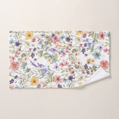 Elegante botanische bloem op een witte achtergrond bad handdoek (Handdoek)