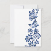 Elegante Botanische Bloemachtige Bruiloft Save The Date (Achterkant)