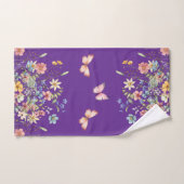 Elegante Botanische Bloemen Bad Handdoek (Handdoek)