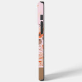 Elegante Botanische Bloemen Gepersonaliseerd Afstu Case-Mate iPhone Case (Achterkant / Links)