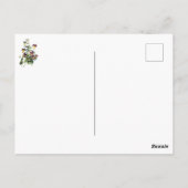 Elegante Botanische Bloemen Pansy Briefkaart (Achterkant)