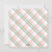 Elegante Botanische Bloemen Pasen Platte Vakantie  Feestdagenkaart (Achterkant)