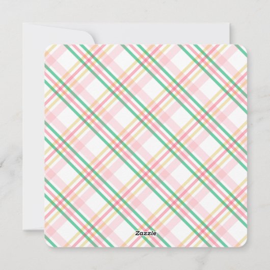 Elegante Botanische Bloemen Pasen Platte Vakantie  Feestdagenkaart (Achterkant)