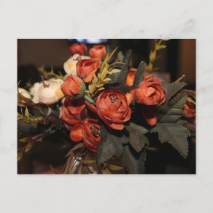 Elegante botanische bloemenansichtkaart briefkaart