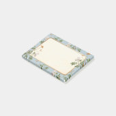 Elegante Botanische Bloemenborder Post-it® Notes (Schuin)