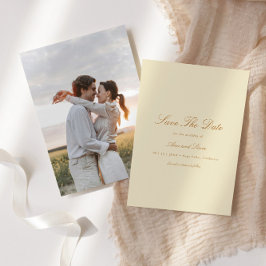 Elegante botanische bloemenkrans foto bruiloft save the date