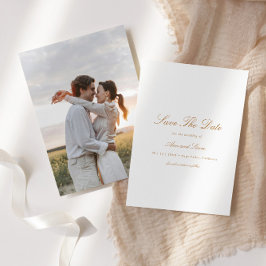 Elegante botanische bloemenkrans foto bruiloft save the date