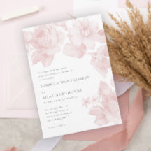 Elegante botanische bloemige bruiloft