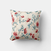Elegante botanische bloemige tak kussen (Voorkant)